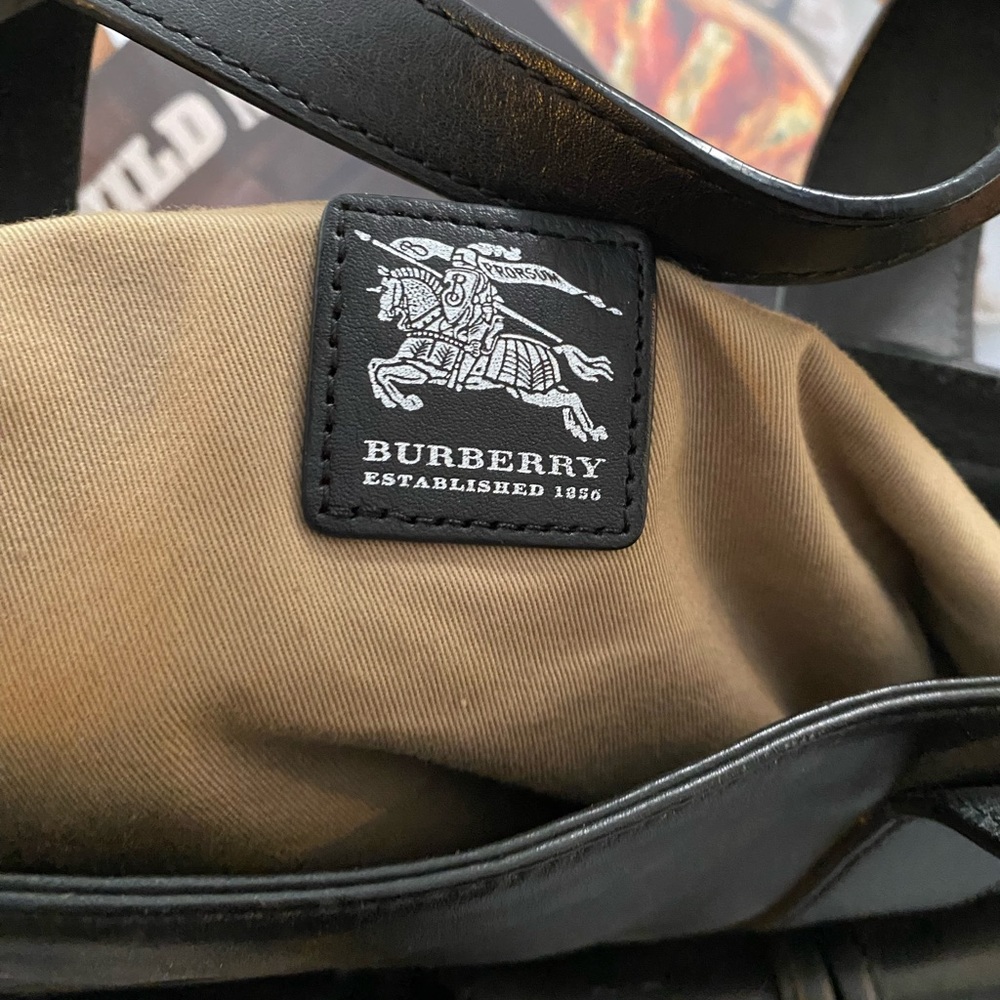 Burberry Black Leather Satchel - Picture 4 of 10